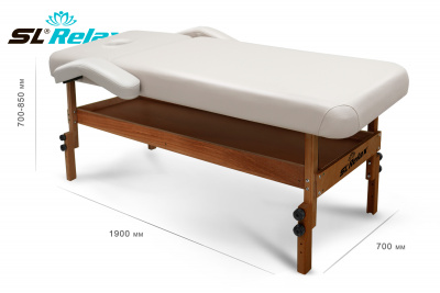 Массажный стол Relax Comfort-М бежевая кожа