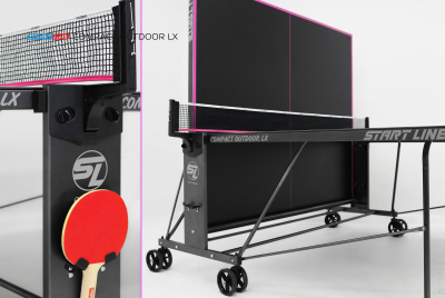 Стол теннисный Compact-2 LX Всепогодный Black